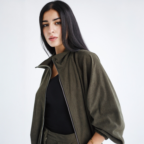 Dark olive matching set