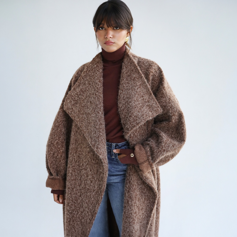 Oversized wool coat