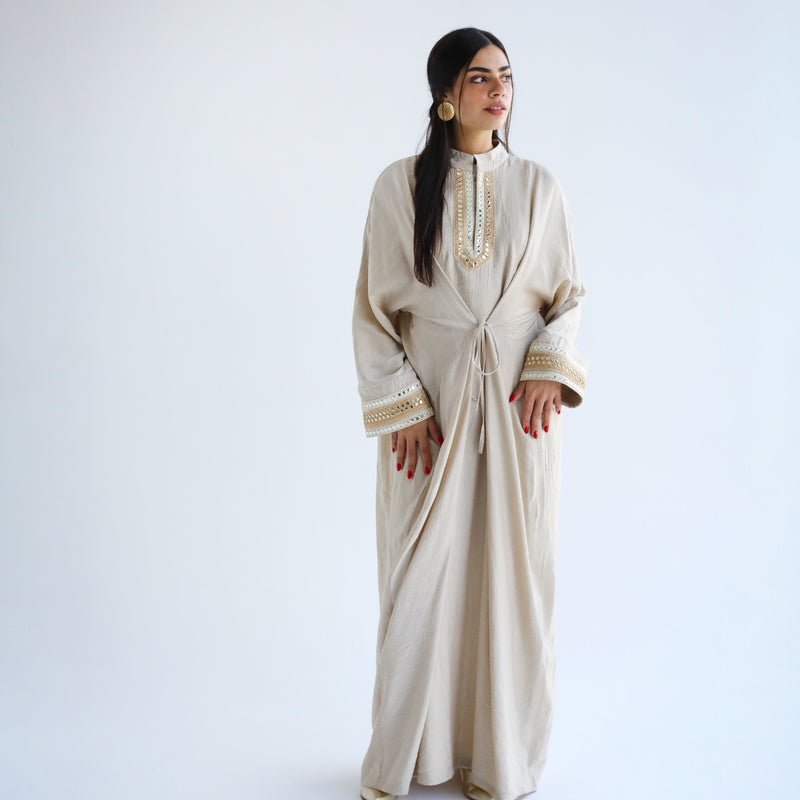 Indian tie front kaftan