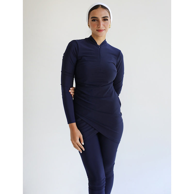 Dark blue burkini set