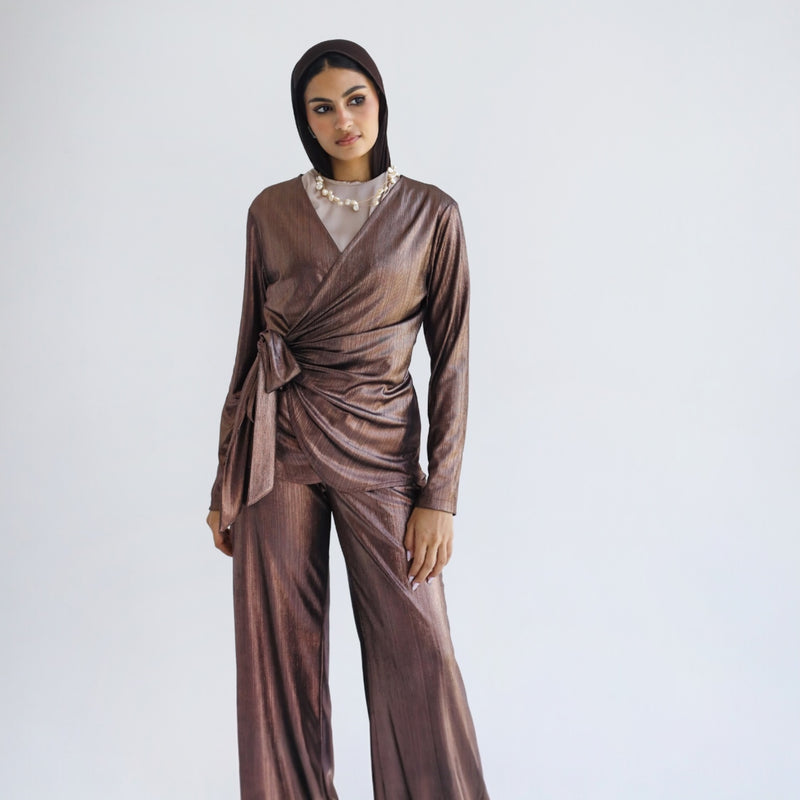Bronze metallic set