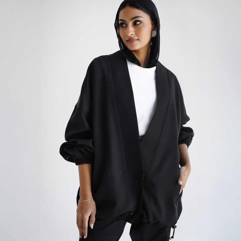 Oversized pleated pants set