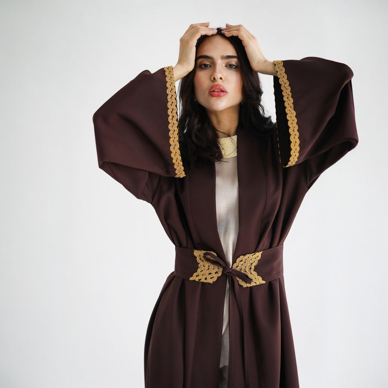 Moroccan belted waist kaftan