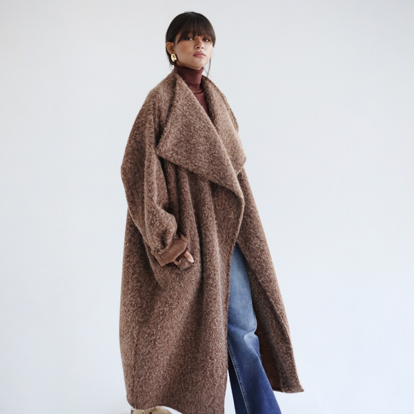 Oversized wool coat