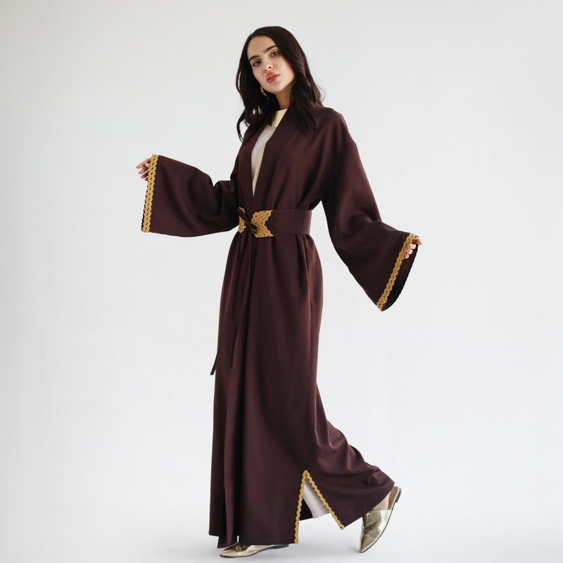 Moroccan belted waist kaftan