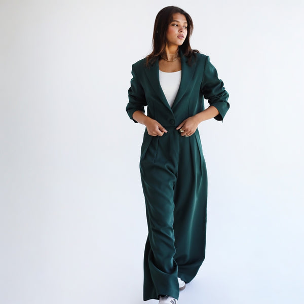Dark green jacket & pants set