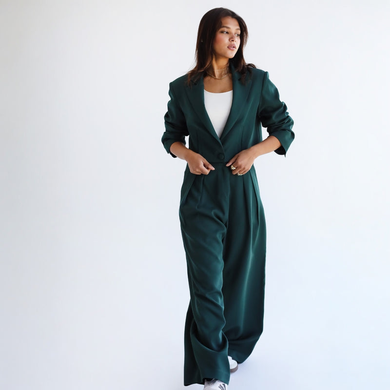 Dark green jacket & pants set