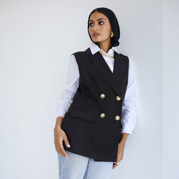 Black blazer & vest