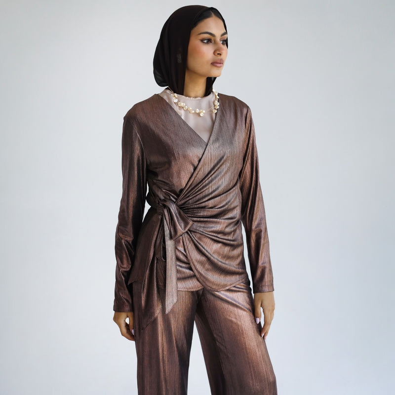 Bronze metallic set