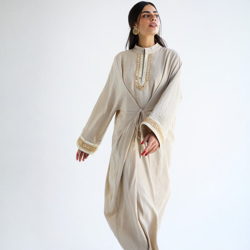 Indian tie front kaftan