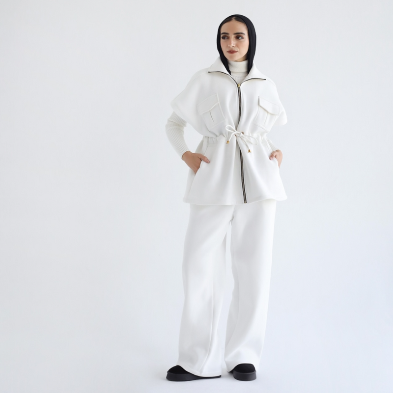 Melton vest & pants set