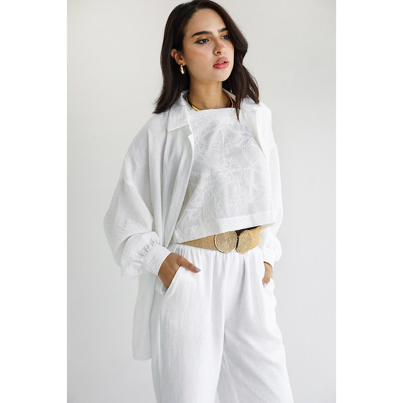 Linen oversized co-ord set