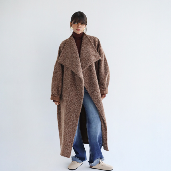 Oversized wool coat