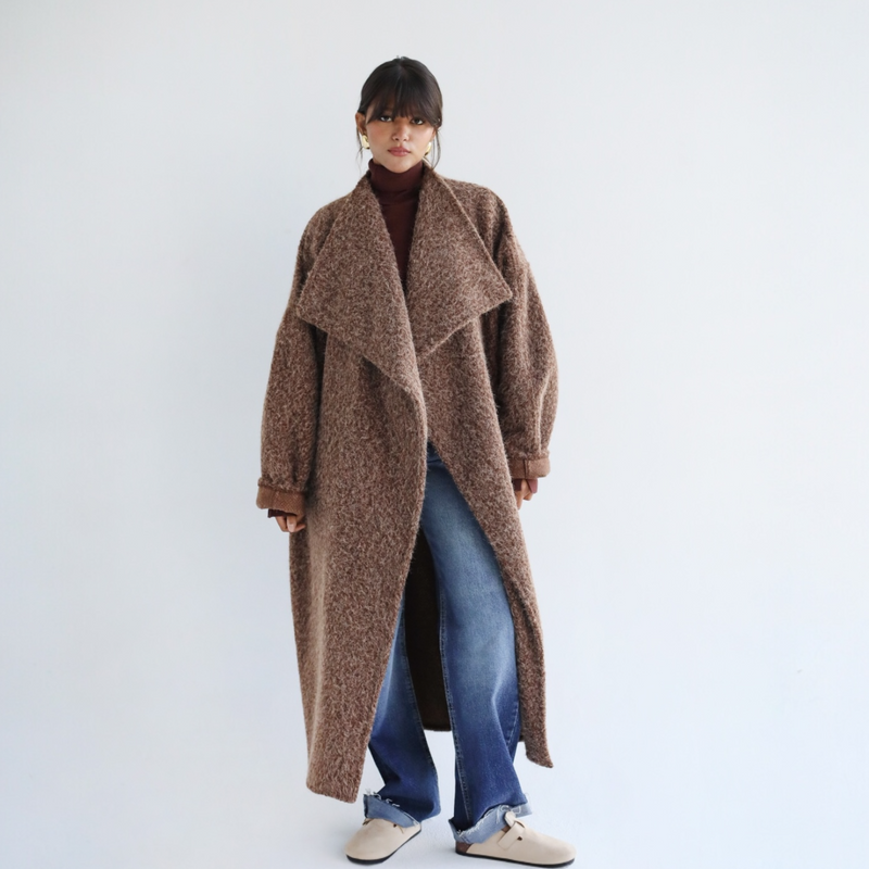 Oversized wool coat