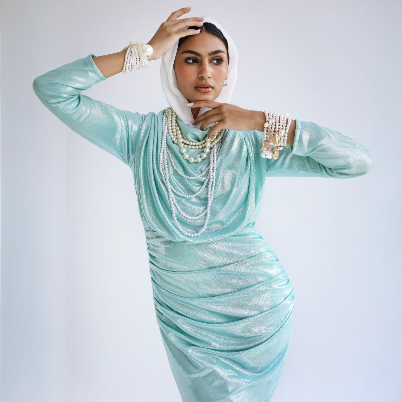 sleeves white graduation dress TASHITA Strapless Mint and Lavender Indian Dress