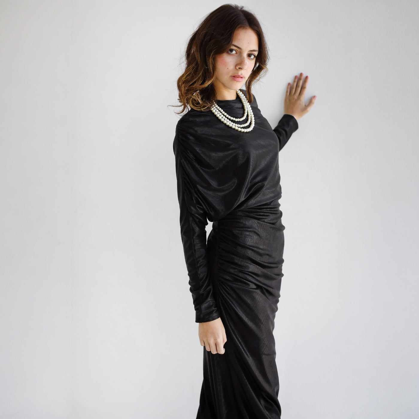 Black metallic dress  The Gallery