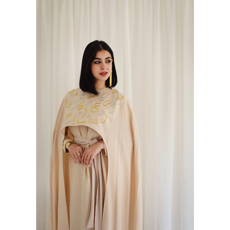 Embroidered cape dress kaftan The Gallery Embroidered cape dress kaftan The Gallery