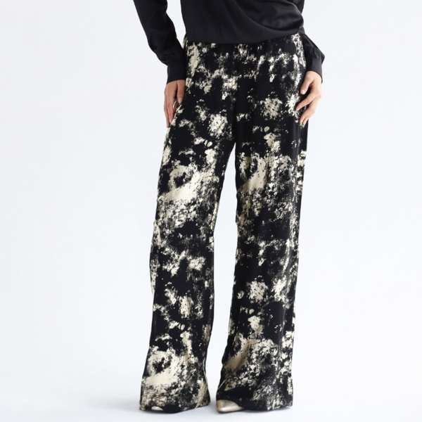 Two tone chiffon pants
