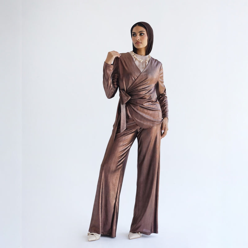 Bronze metallic set