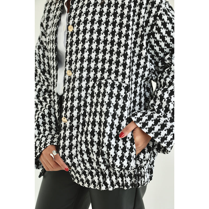 Houndstooth tweed jacket