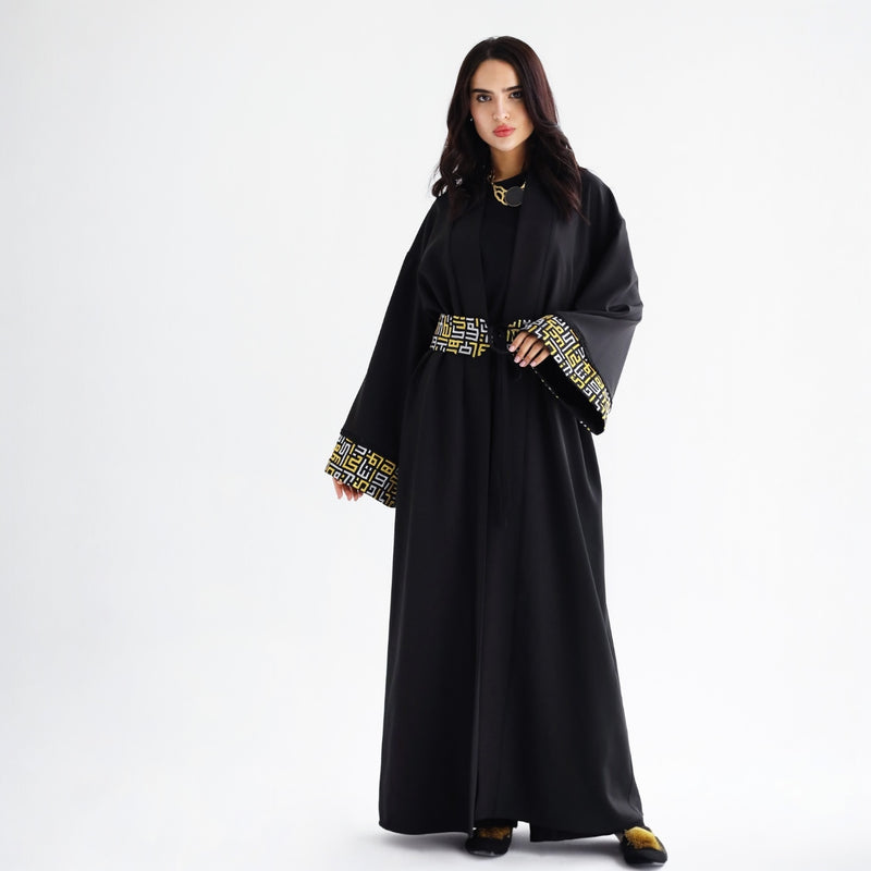 Kufic belted waist kaftan