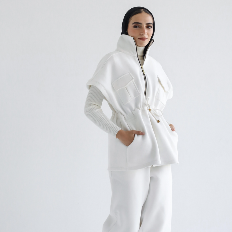 Melton vest & pants set