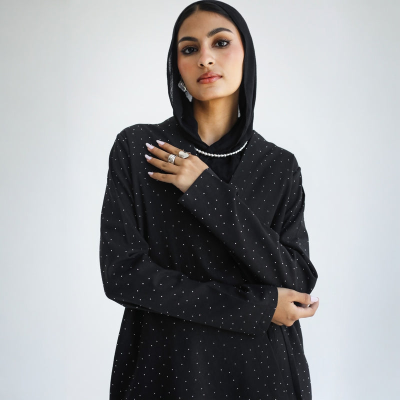 Black Strass linen set