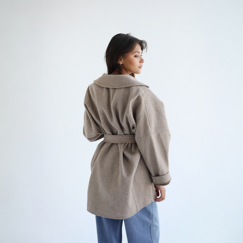 Beige oversized jacket