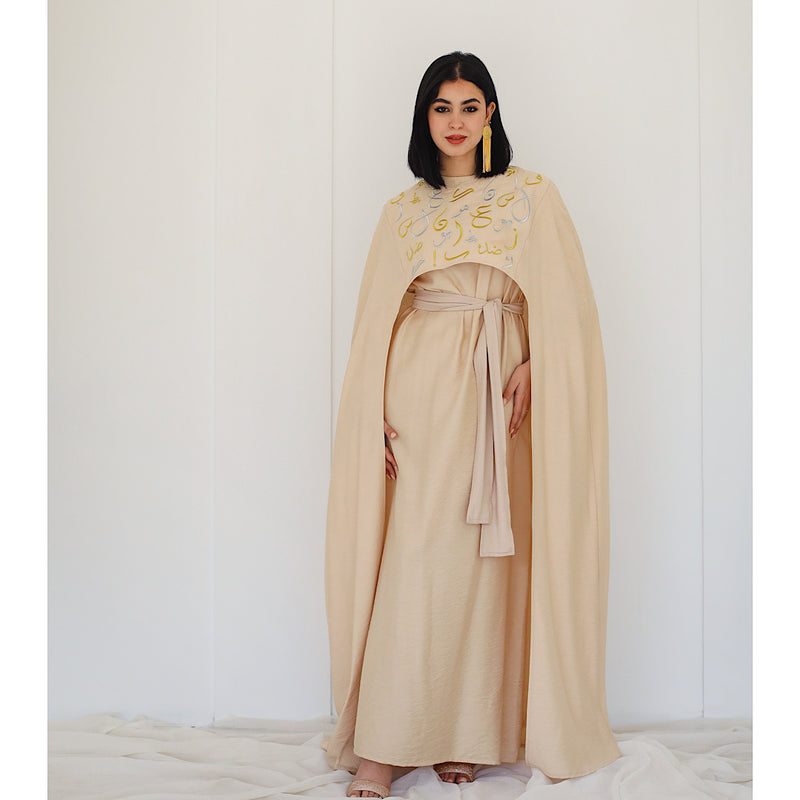 Embroidered cape dress kaftan The Gallery Embroidered cape dress kaftan The Gallery