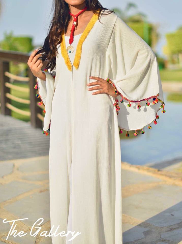 White koresha dress